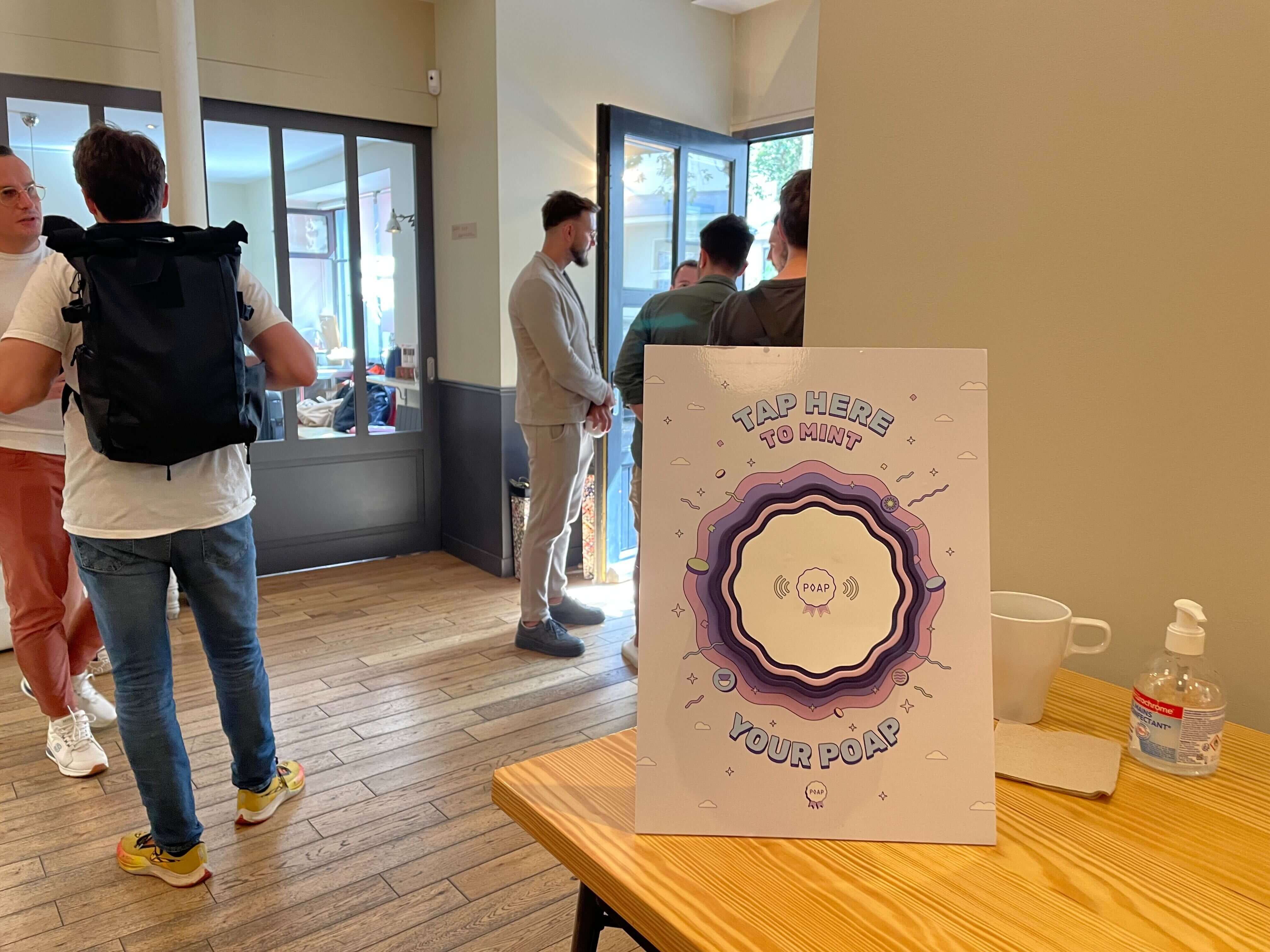 POAP being used at an event