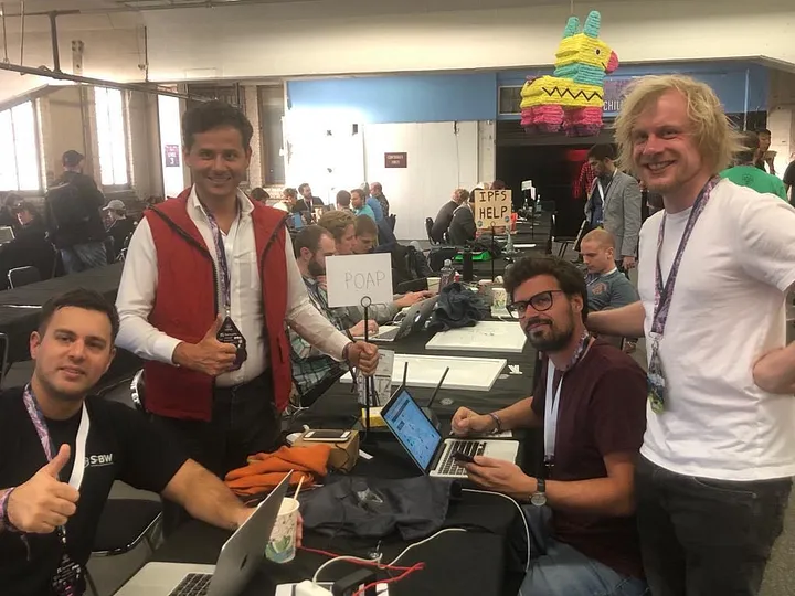 POAP team at ETHDenver in February 2019